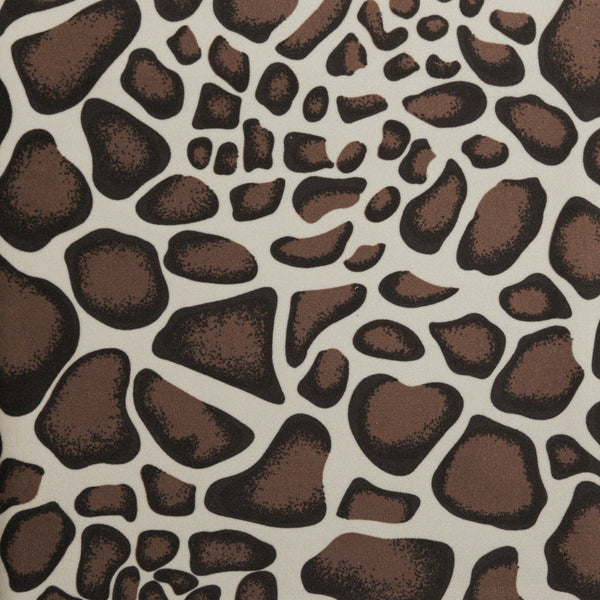 SAFARI - GIRAFFE, LA ZOO SHORT PILE VELVET DRAPERY AND UPHOLSTERY FABRIC BY THE YARD