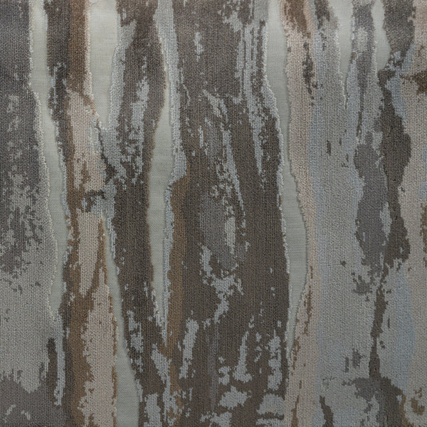 RIO - GEOMETRIC CUT VELVET UPHOLSTERY FABRIC BY THE YARD IN
