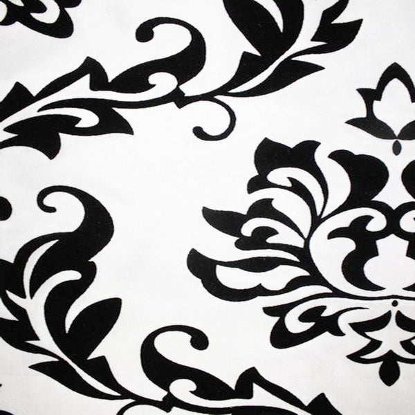 Astoria Collection - Black and White Taffeta Fabric by the Yard - Available Patterns: 42 - Pattern 5 - Top Fabric - 11