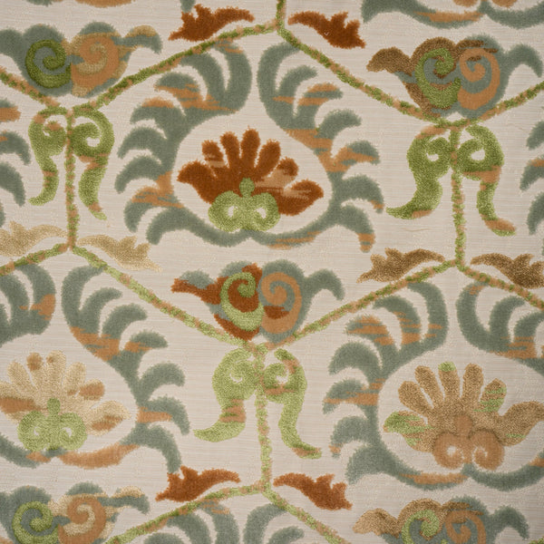 NEW - BUKHARA - CUT VELVET UPHOLSTERY FABRIC BY THE YARD