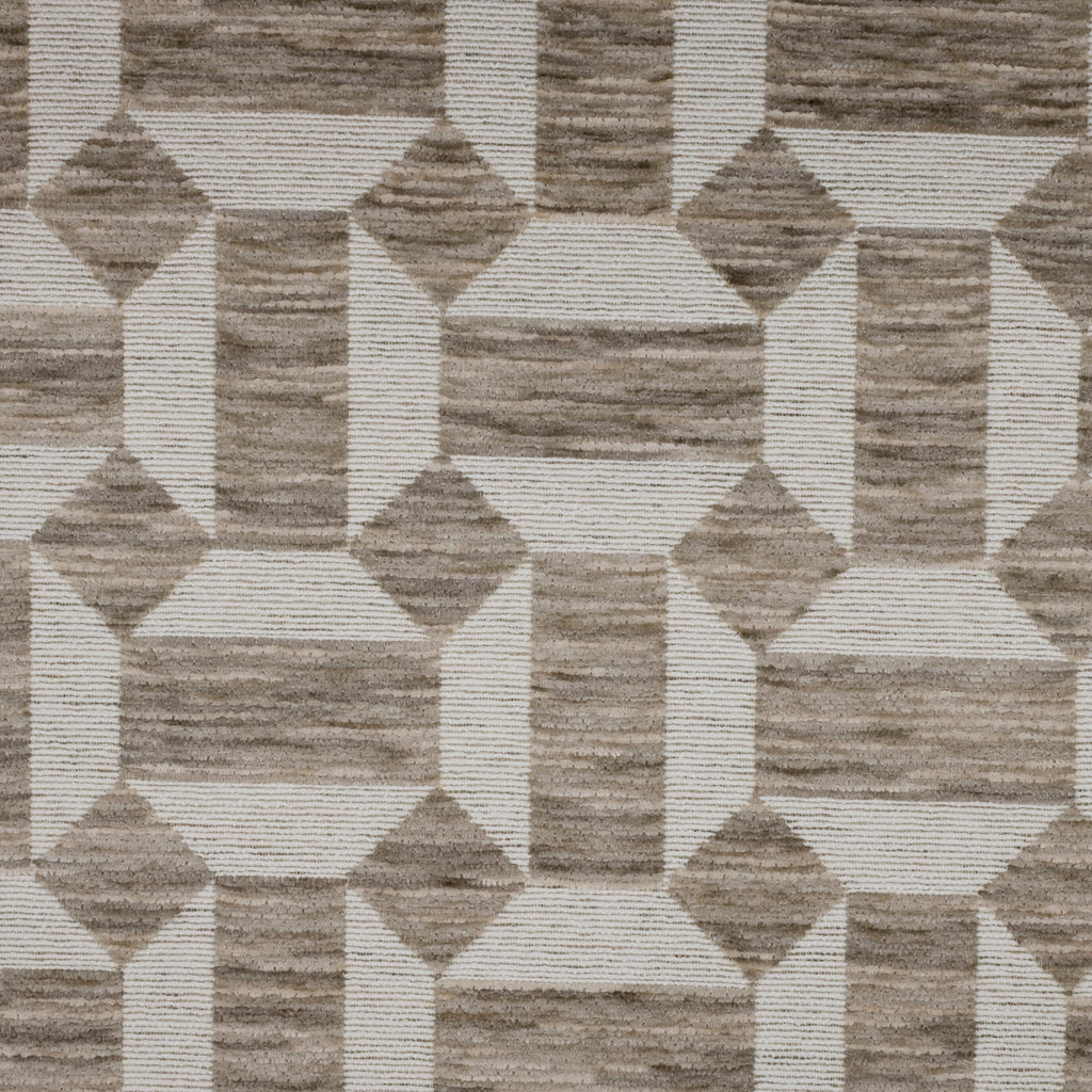 NEW - CLICK - CHENILLE JACQUARD GEOMETRIC PATTERN UPHOLSTERY FABRIC BY THE YARD