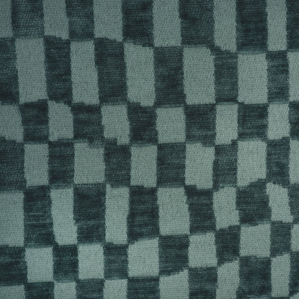 CHECKMATE - CHECKERED DESIGN CHENILLE UPHOLSTERY FABRIC