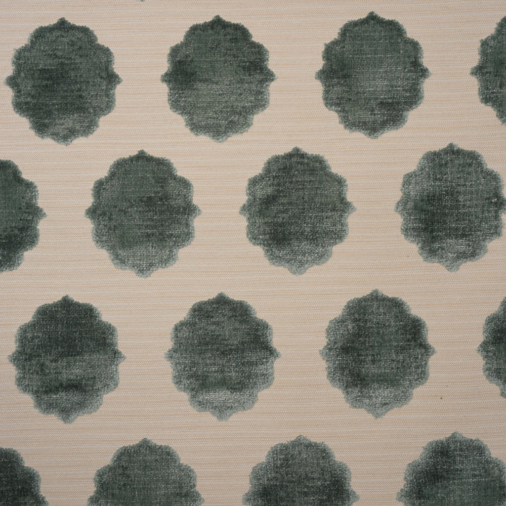 NEW - CLAIRE - MEDALLION  CUT VELVET UPHOLSTERY FABRIC BY THE YARD