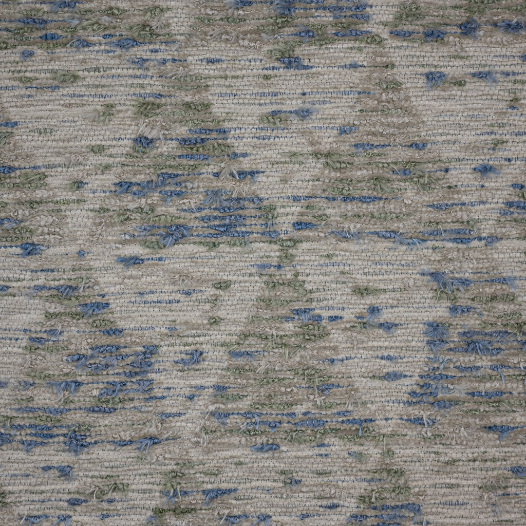 NEW - DENALI - TEXTURAL GEOMETRIC JACQUARD CHENILLE ORGANIC UPHOLSTERY FABRIC BY THE YARD