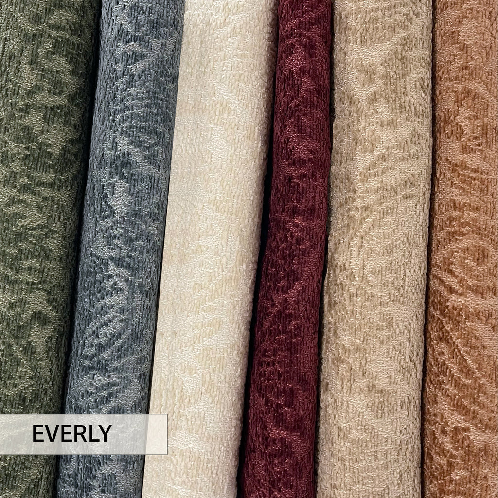 NEW - EVERLY - BOUCLE WRAP PAISLEY DESIGN JACQUARD UPHOLSTERY FABRIC BY THE YARD