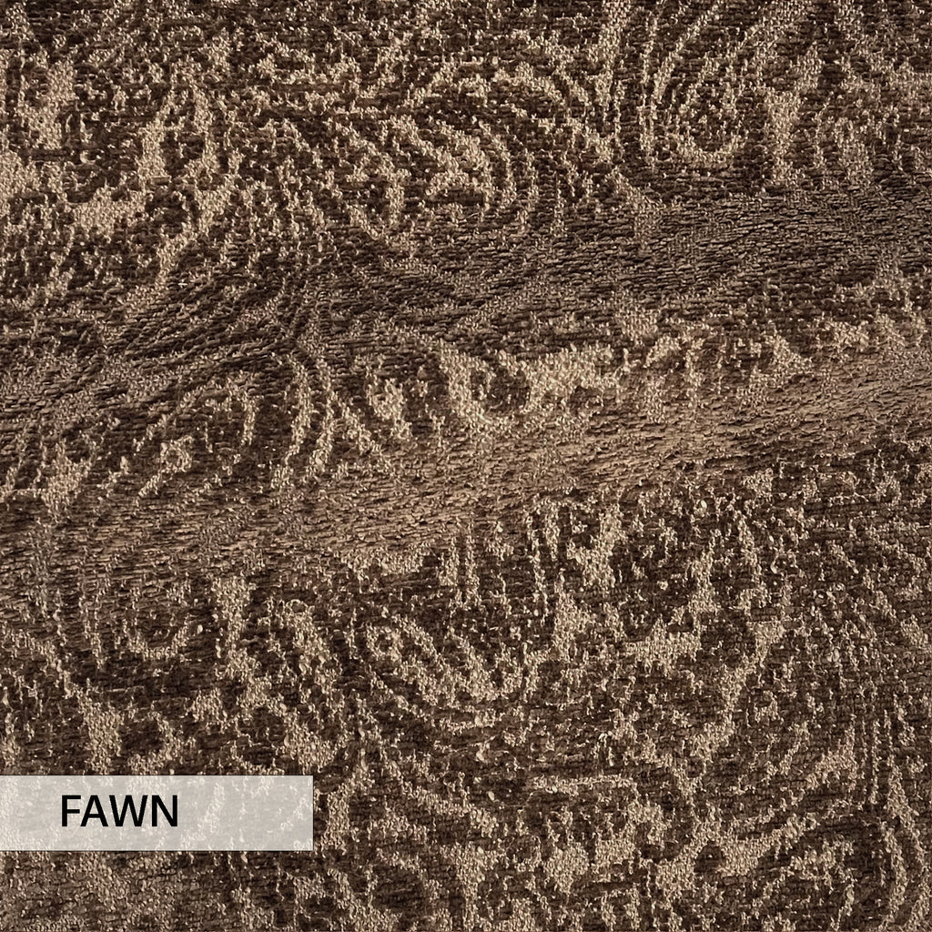 NEW - EVERLY - BOUCLE WRAP PAISLEY DESIGN JACQUARD UPHOLSTERY FABRIC BY THE YARD