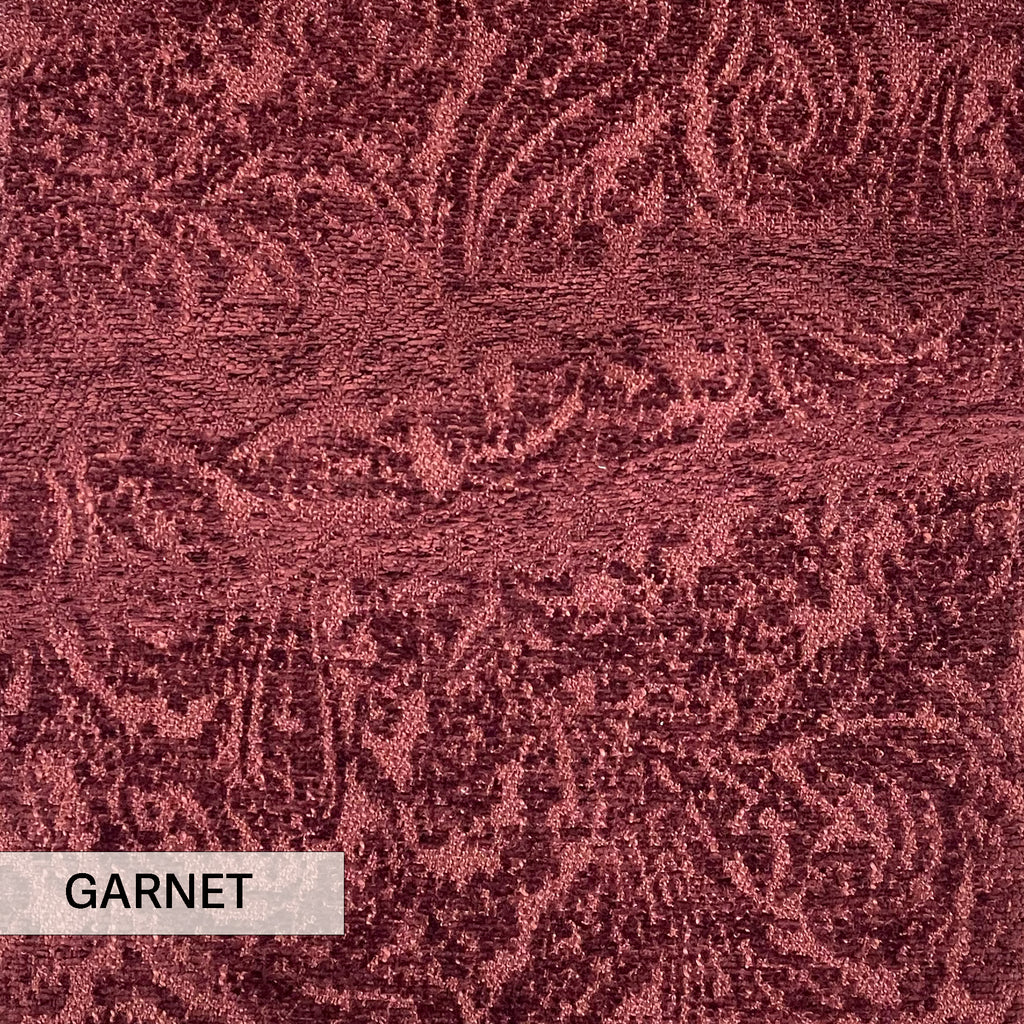 NEW - EVERLY - BOUCLE WRAP PAISLEY DESIGN JACQUARD UPHOLSTERY FABRIC BY THE YARD