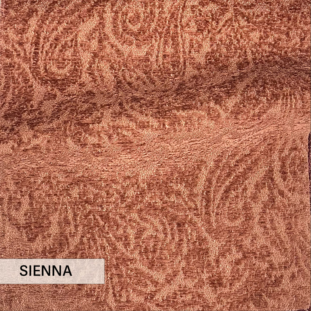 NEW - EVERLY - BOUCLE WRAP PAISLEY DESIGN JACQUARD UPHOLSTERY FABRIC BY THE YARD