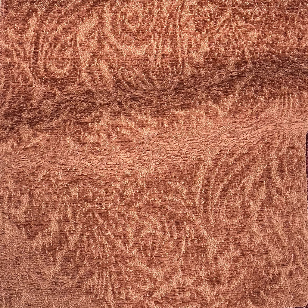 NEW - EVERLY - BOUCLE WRAP PAISLEY DESIGN JACQUARD UPHOLSTERY FABRIC BY THE YARD