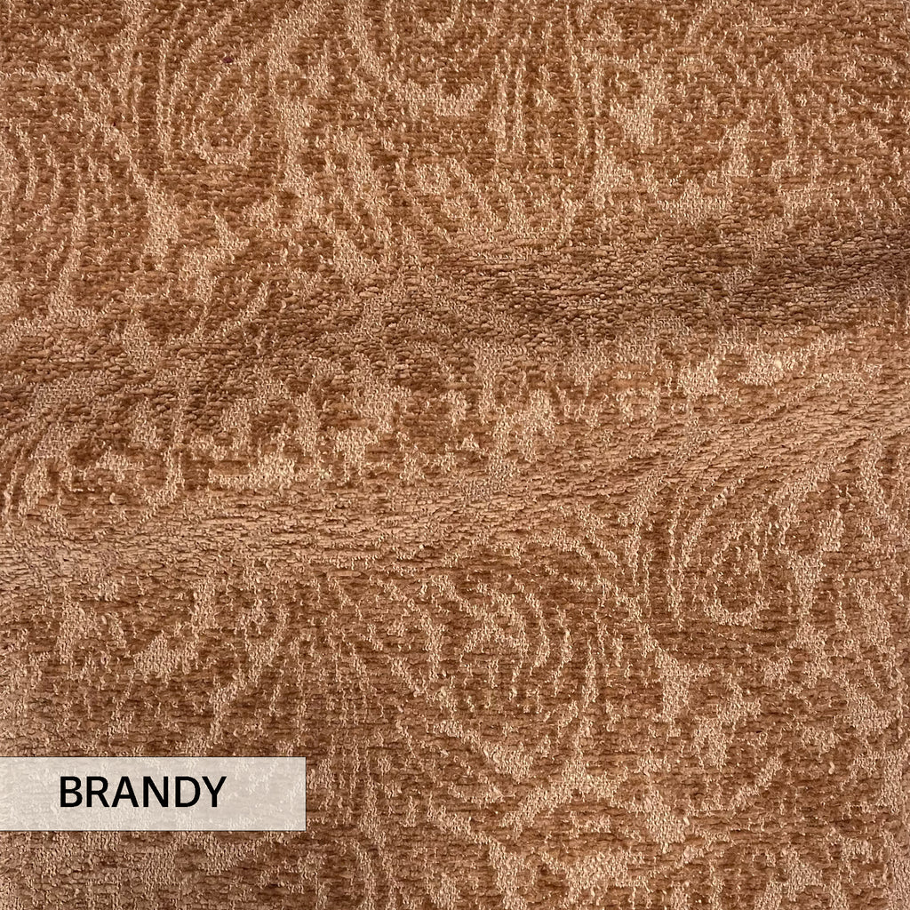 NEW - EVERLY - BOUCLE WRAP PAISLEY DESIGN JACQUARD UPHOLSTERY FABRIC BY THE YARD