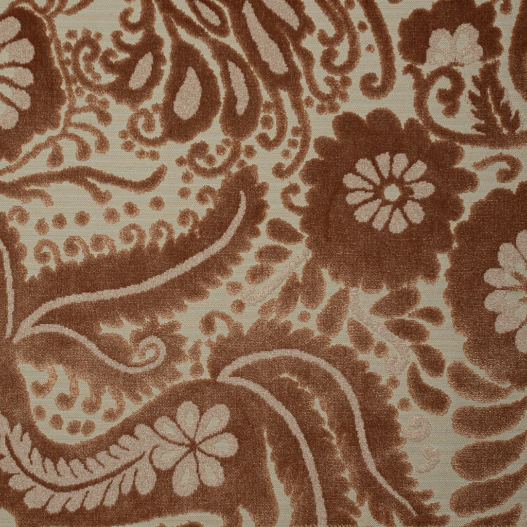 NEW - OTOMI - MEXICAN OTOMI PATTERN CUT VELVET UPHOLSTERY FABRIC BY THE YARD