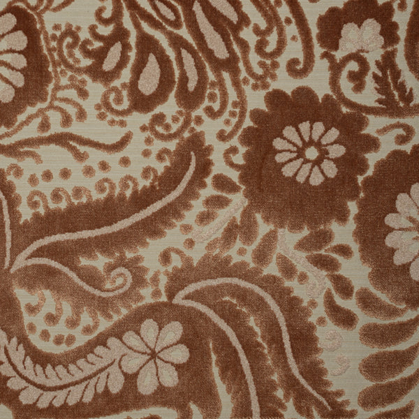 NEW - OTOMI - MEXICAN OTOMI PATTERN CUT VELVET UPHOLSTERY FABRIC BY THE YARD