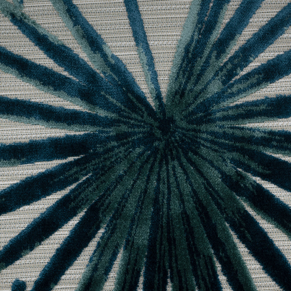 NEW - TAHITI - BOTANICAL PALM LEAVES CUT VELVET UPHOLSTERY FABRIC BY THE YARD