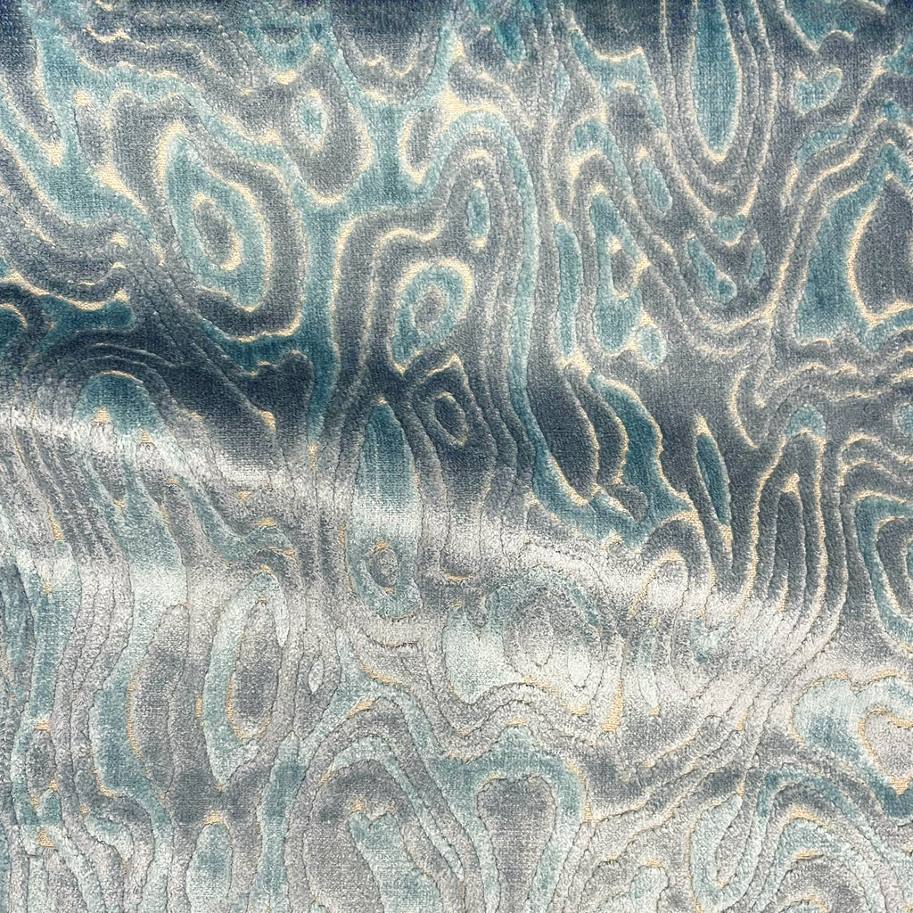 NEW - ECHO - ABSTRACT PATTERN CUT VELVET UPHOLSTERY FABRIC BY THE YARD