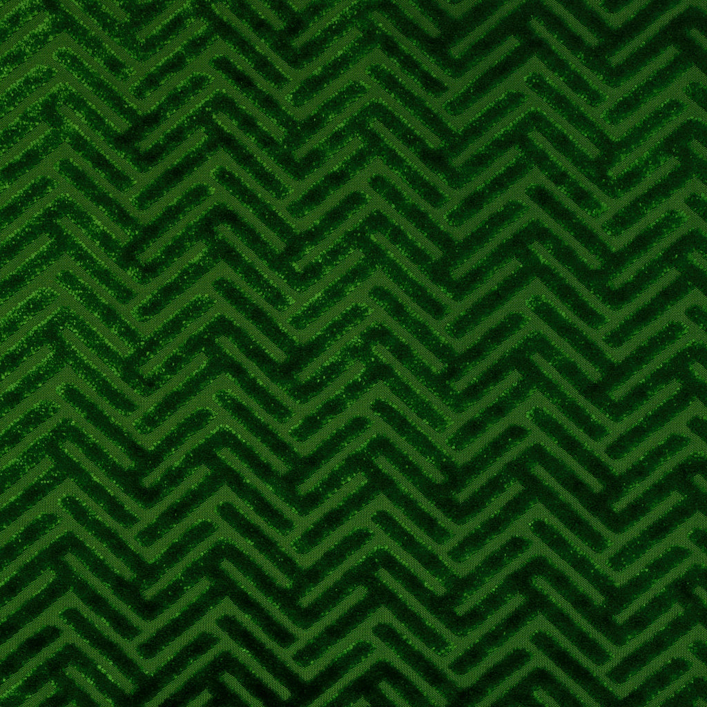 Vienna - Beethoven, Geometric Arrow Pattern BURNOUT VELVET