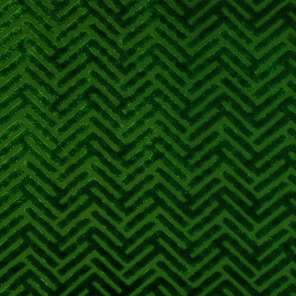 Vienna - Beethoven, Geometric Arrow Pattern BURNOUT VELVET