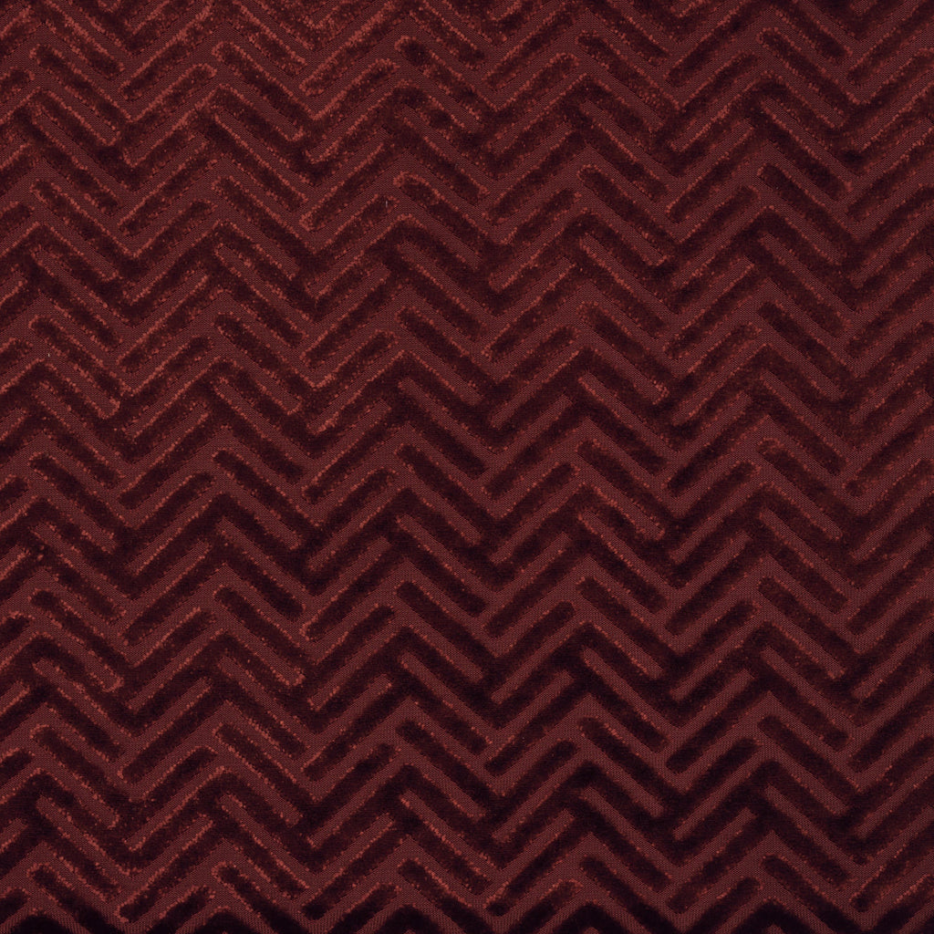 Vienna - Beethoven, Geometric Arrow Pattern BURNOUT VELVET