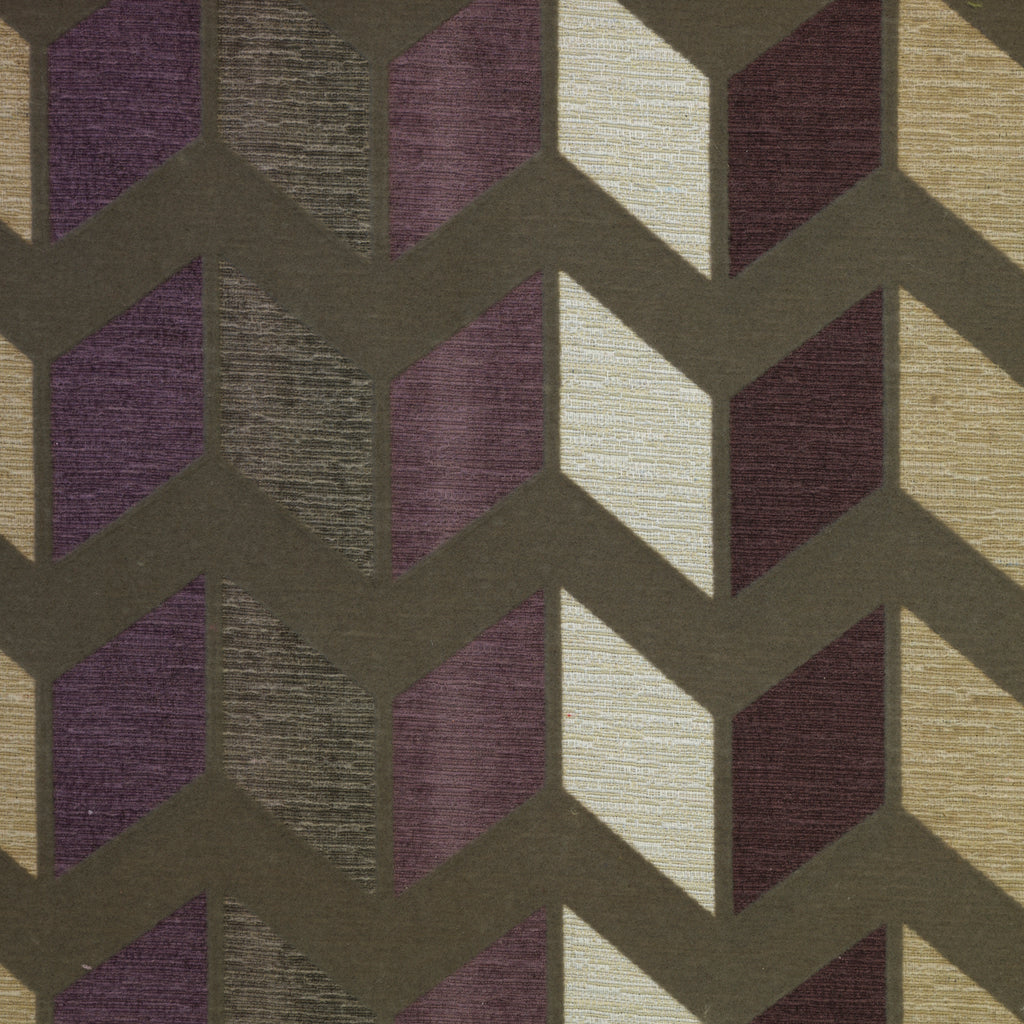 Zeppelin - Chevron Pattern Modern Texture Cotton Blend Upholstery Fabric by the Yard