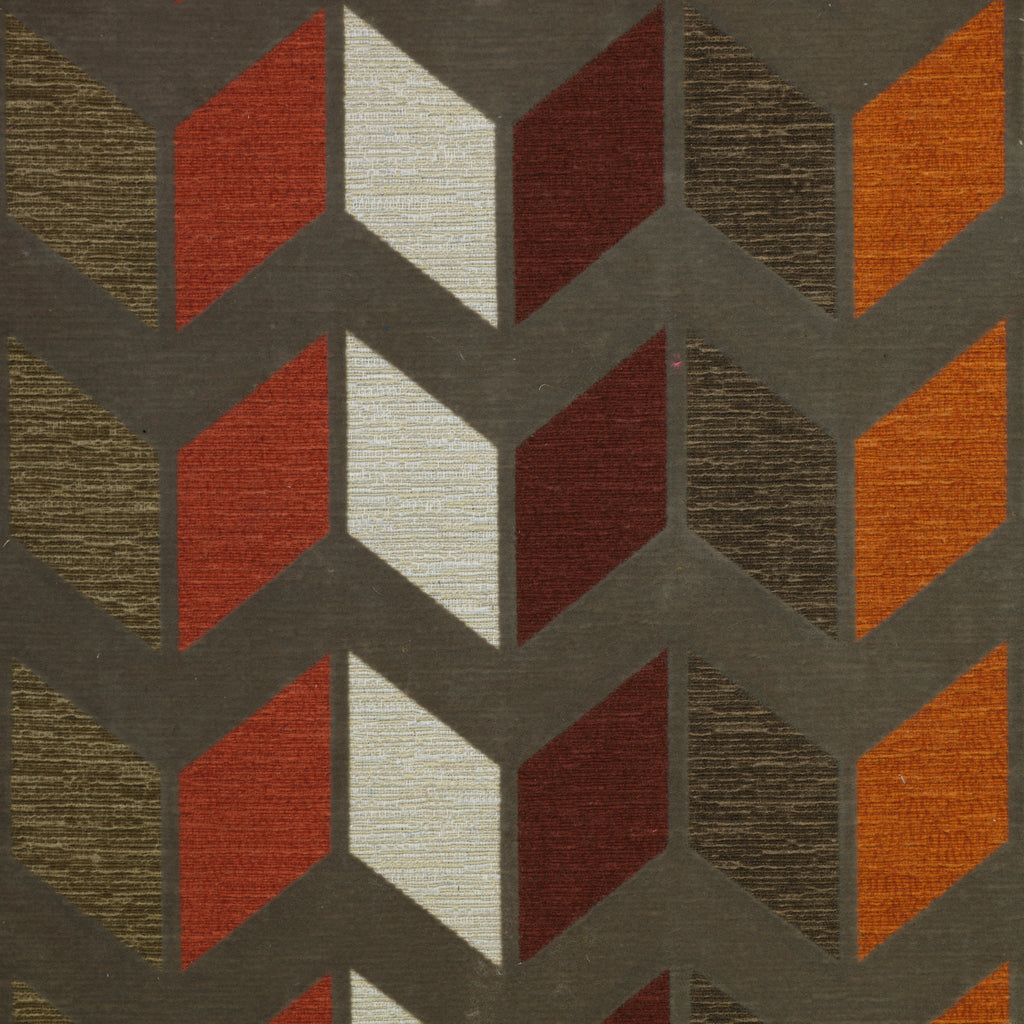 Zeppelin - Chevron Pattern Modern Texture Cotton Blend Upholstery Fabric by the Yard