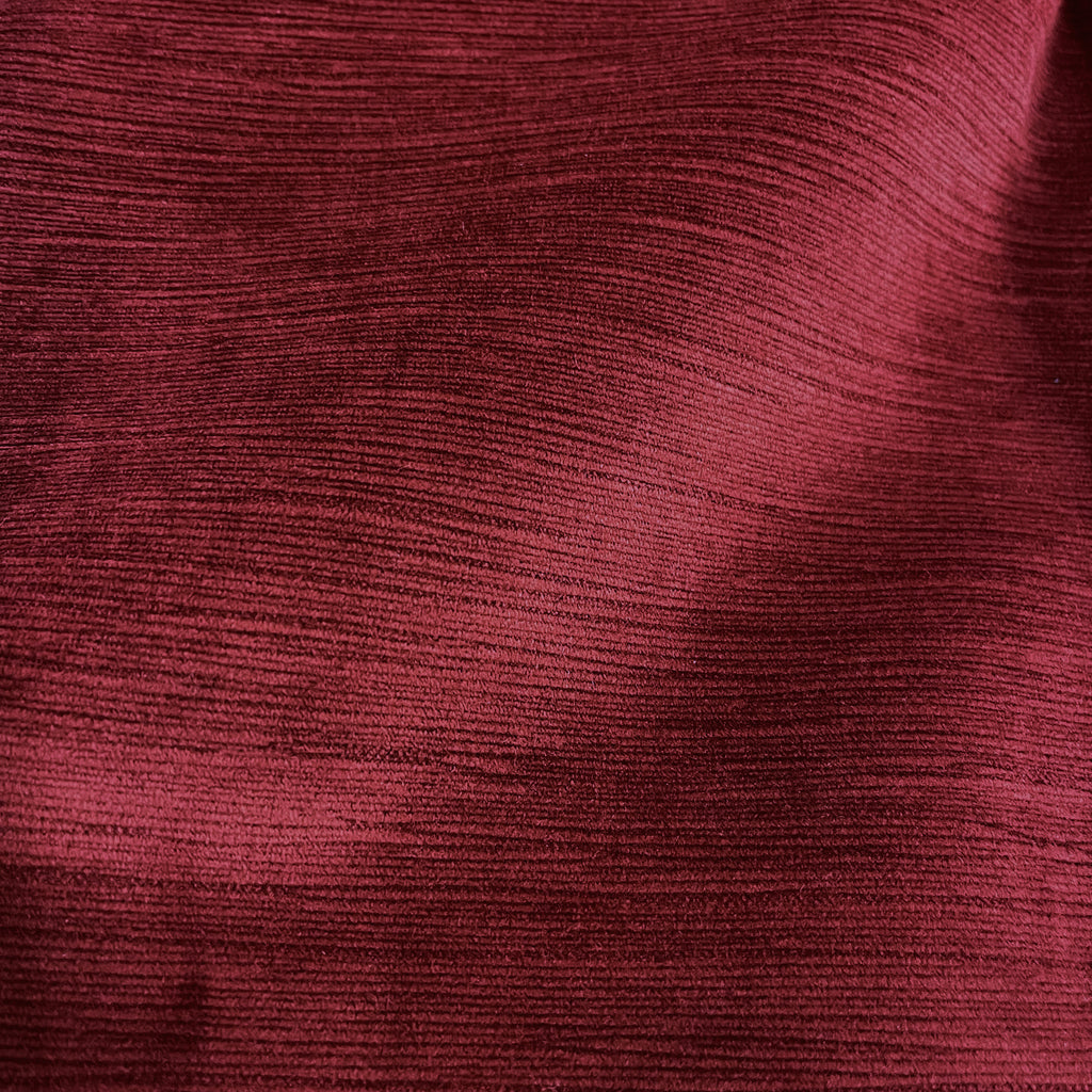 BENSON - TEXTURED MICROFIBER PLAIN VELVET UPHOLSTERY FABRIC BY THE YARD