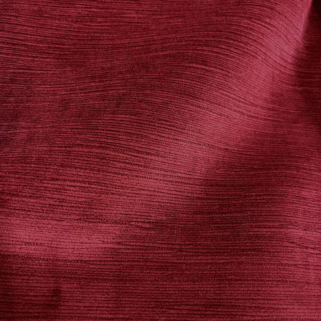 BENSON - TEXTURED MICROFIBER PLAIN VELVET UPHOLSTERY FABRIC BY THE YARD
