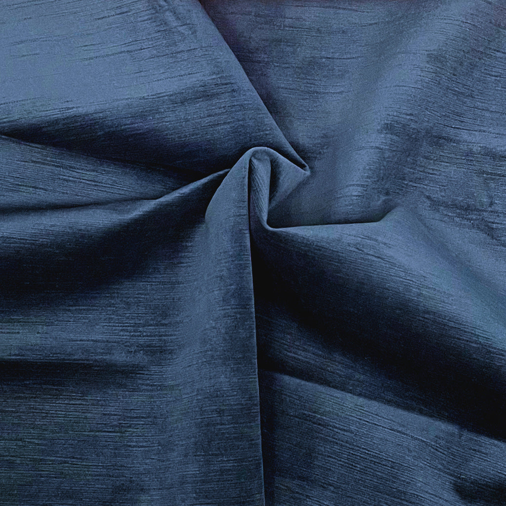 BENSON - TEXTURED MICROFIBER PLAIN VELVET UPHOLSTERY FABRIC BY THE YARD