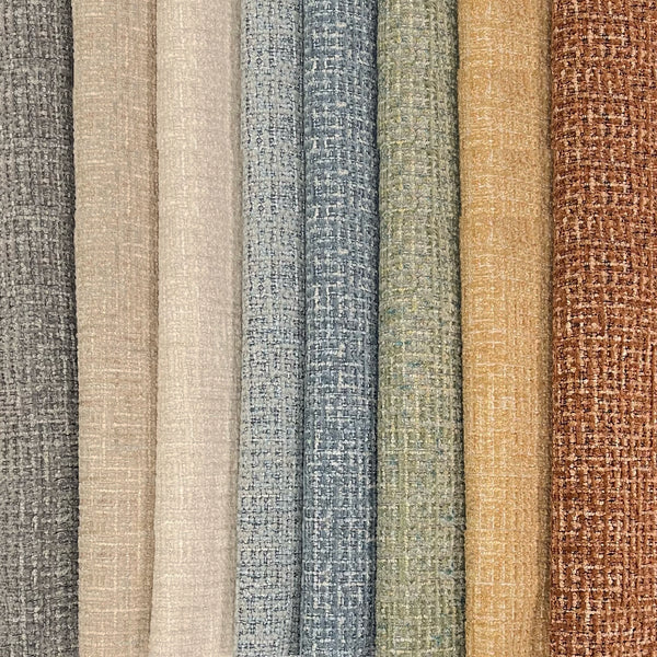 NEW - DEVON - BOUCLE YARN CHENILLE UPHOLSTERY FABRIC BY THE YARD