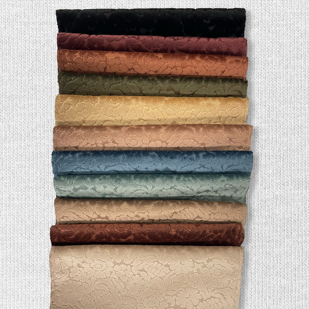NEW - ELEANOR - BOTANICAL FLAIR CUT VELVET UPHOLSTERY FABRIC BY THE YARD