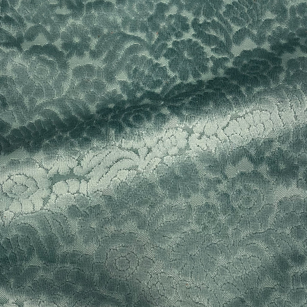 NEW - ELEANOR - BOTANICAL FLAIR CUT VELVET UPHOLSTERY FABRIC BY THE YARD