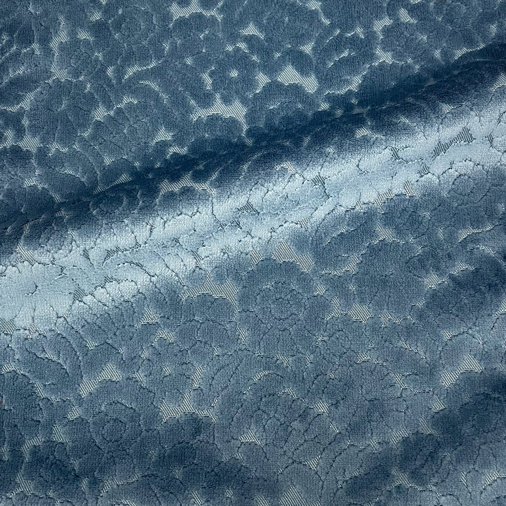 NEW - ELEANOR - BOTANICAL FLAIR CUT VELVET UPHOLSTERY FABRIC BY THE YARD