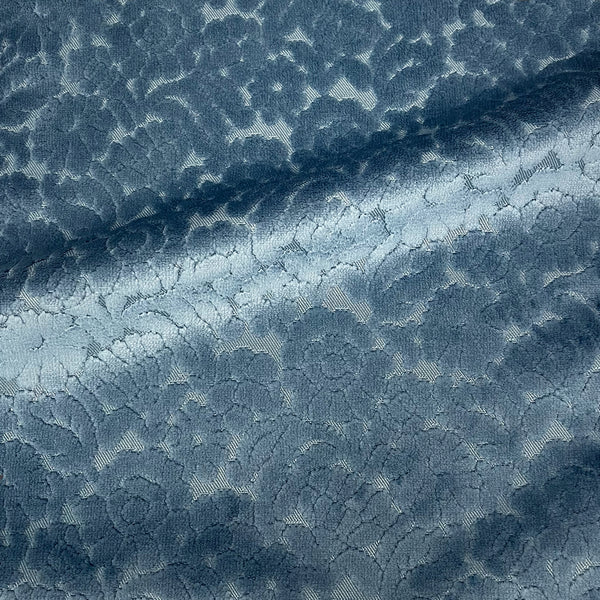 NEW - ELEANOR - BOTANICAL FLAIR CUT VELVET UPHOLSTERY FABRIC BY THE YARD