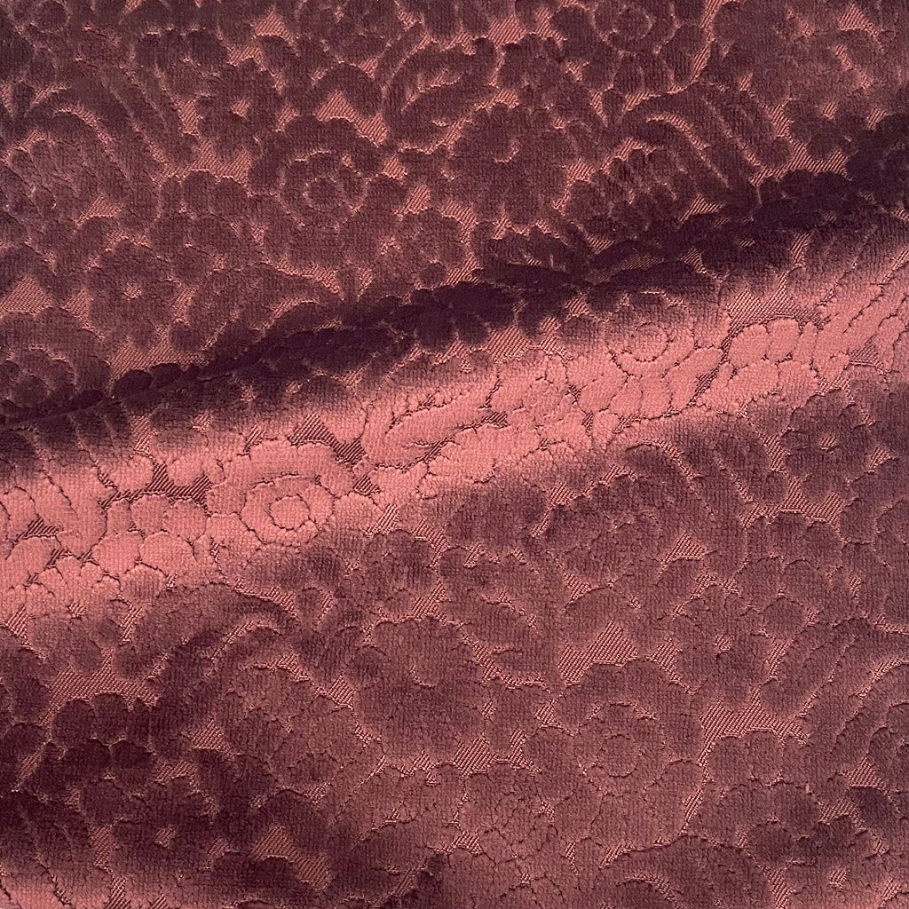 NEW - ELEANOR - BOTANICAL FLAIR CUT VELVET UPHOLSTERY FABRIC BY THE YARD