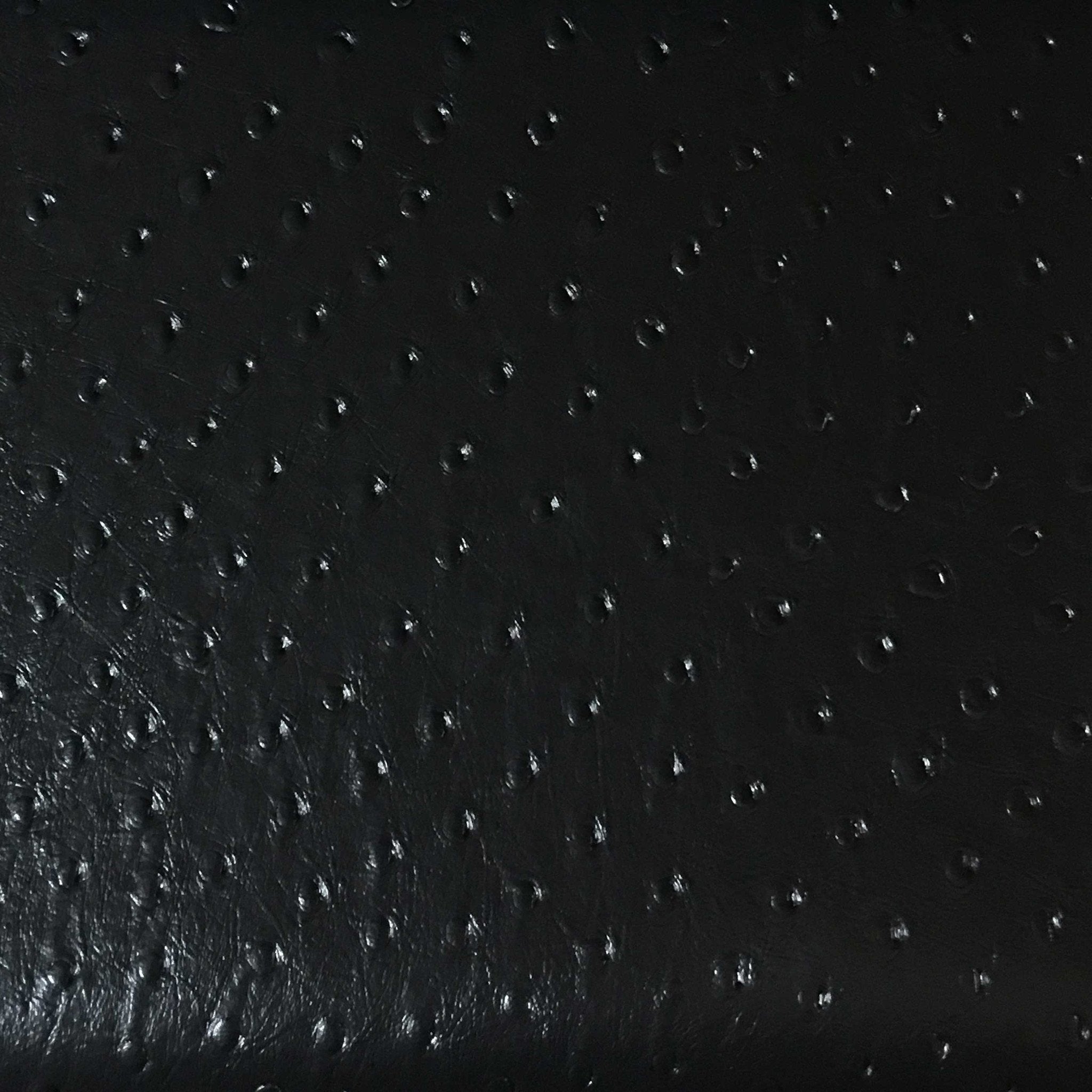 Black Textured PVC Leather Vinyl Fabric