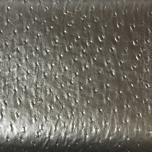 Albany - Ostrich Animal Print Vinyl Fabric Upholstery Fabric by the Yard - Available in 8 Colors - Penny - Top Fabric - 6