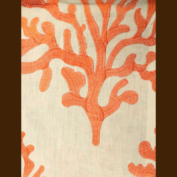 Balboa - Linen Jacquard Embroidery Reef Pattern Fabric