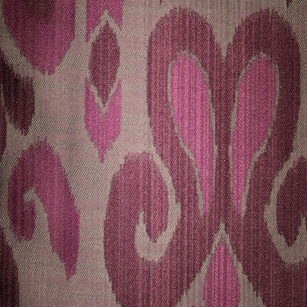 Baron - Jacquard Ikat Designer Pattern Home Decor Drapery Fabric by the Yard - Available in 9 Colors - Fig - Top Fabric - 2