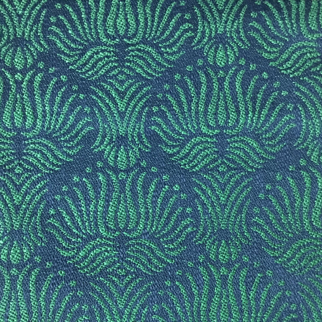 Bayswater - Jacquard Fabric Woven Texture Designer Pattern Upholstery Fabric by the Yard - Available in 10 Colors - Emerald - Top Fabric - 6