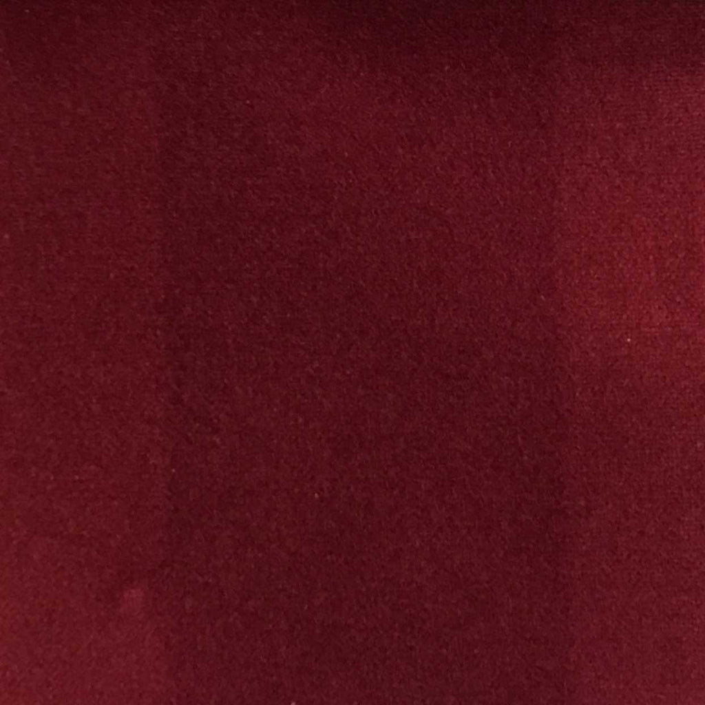 Bowie - 100% Cotton Velvet Upholstery Fabric by the Yard - Available in 77 Colors - Burgundy - Top Fabric - 56