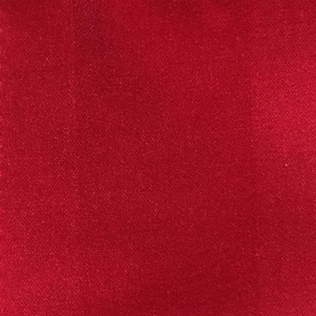 Bowie - 100% Cotton Velvet Upholstery Fabric by the Yard - Available in 77 Colors - Cinnabar - Top Fabric - 54