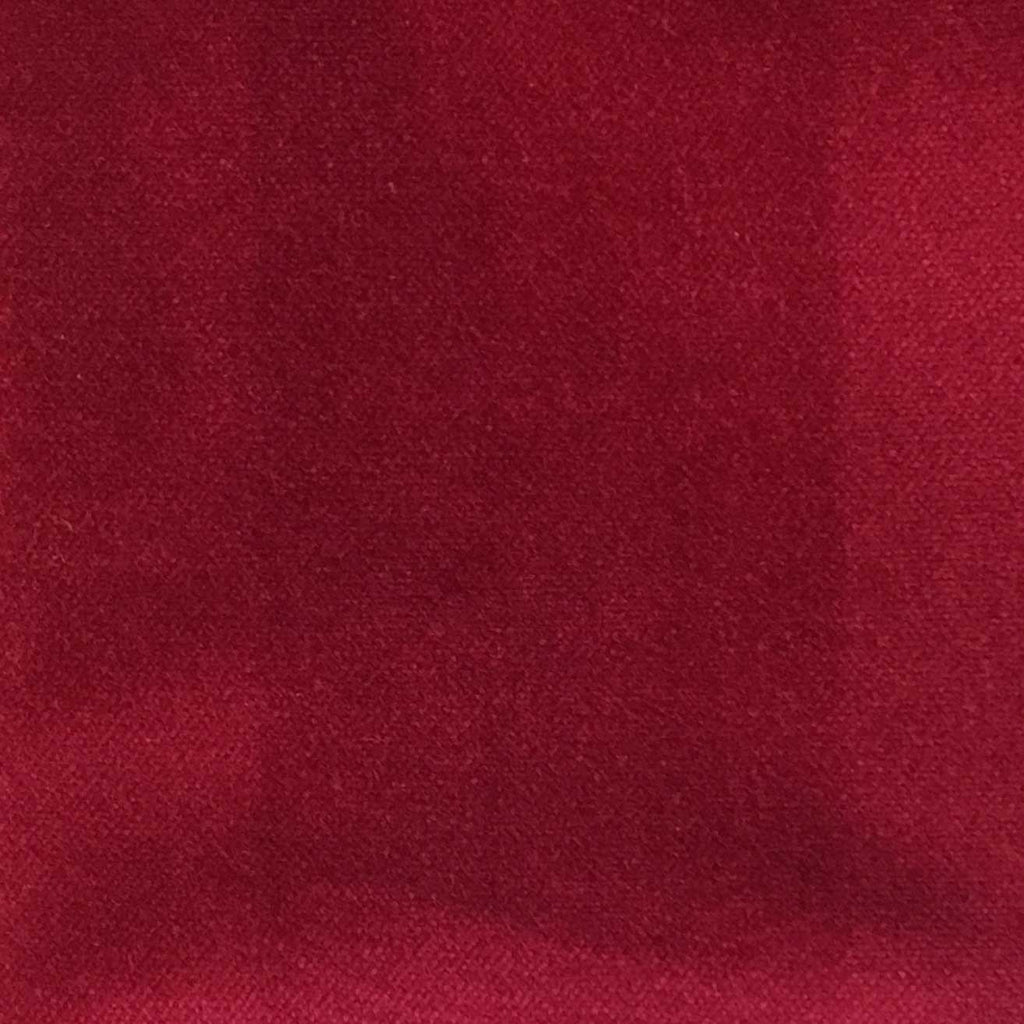 Bowie - 100% Cotton Velvet Upholstery Fabric by the Yard - Available in 77 Colors - Lipstick - Top Fabric - 55