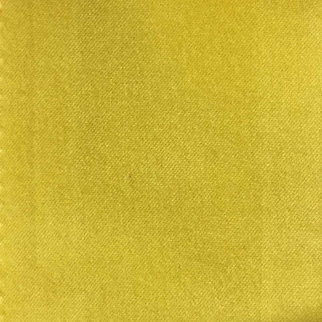 Bowie - 100% Cotton Velvet Upholstery Fabric by the Yard - Available in 77 Colors - Maize - Top Fabric - 25