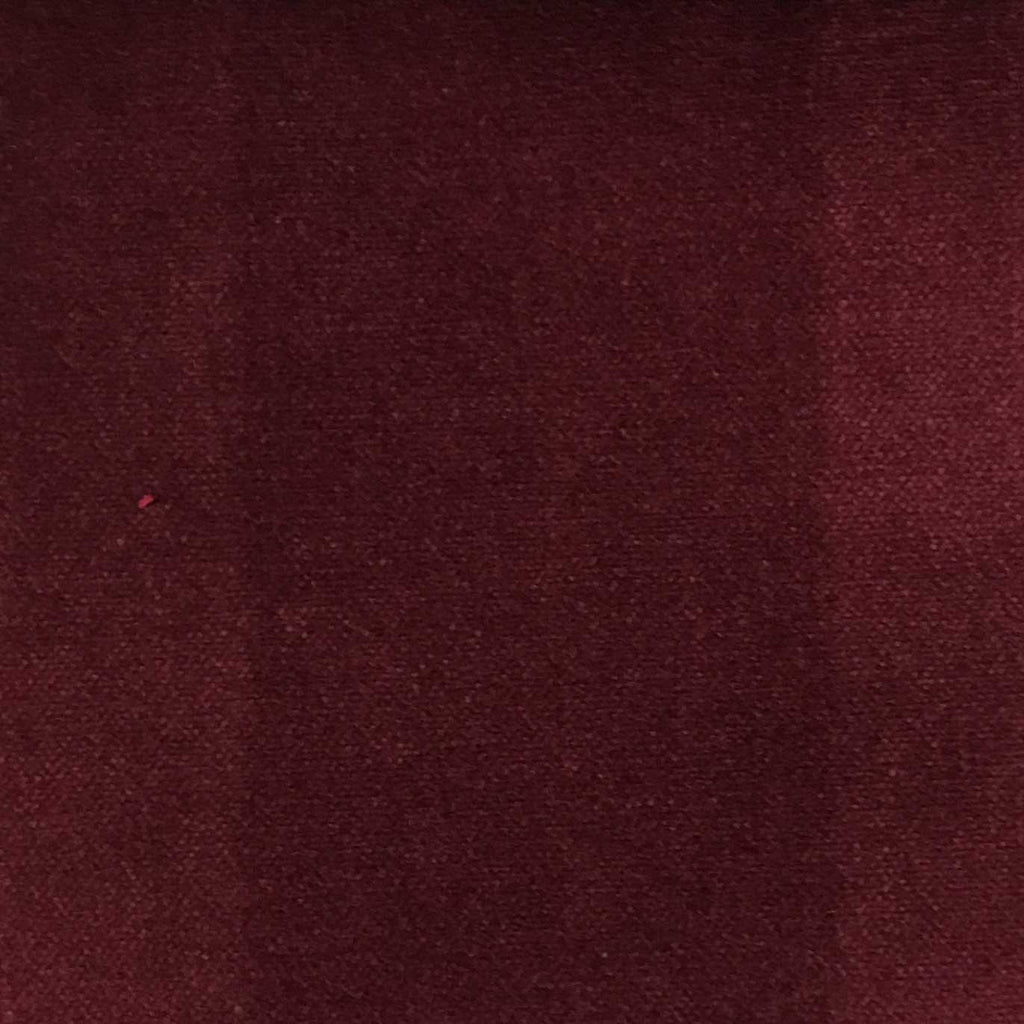 Bowie - 100% Cotton Velvet Upholstery Fabric by the Yard - Available in 77 Colors - Wine - Top Fabric - 63