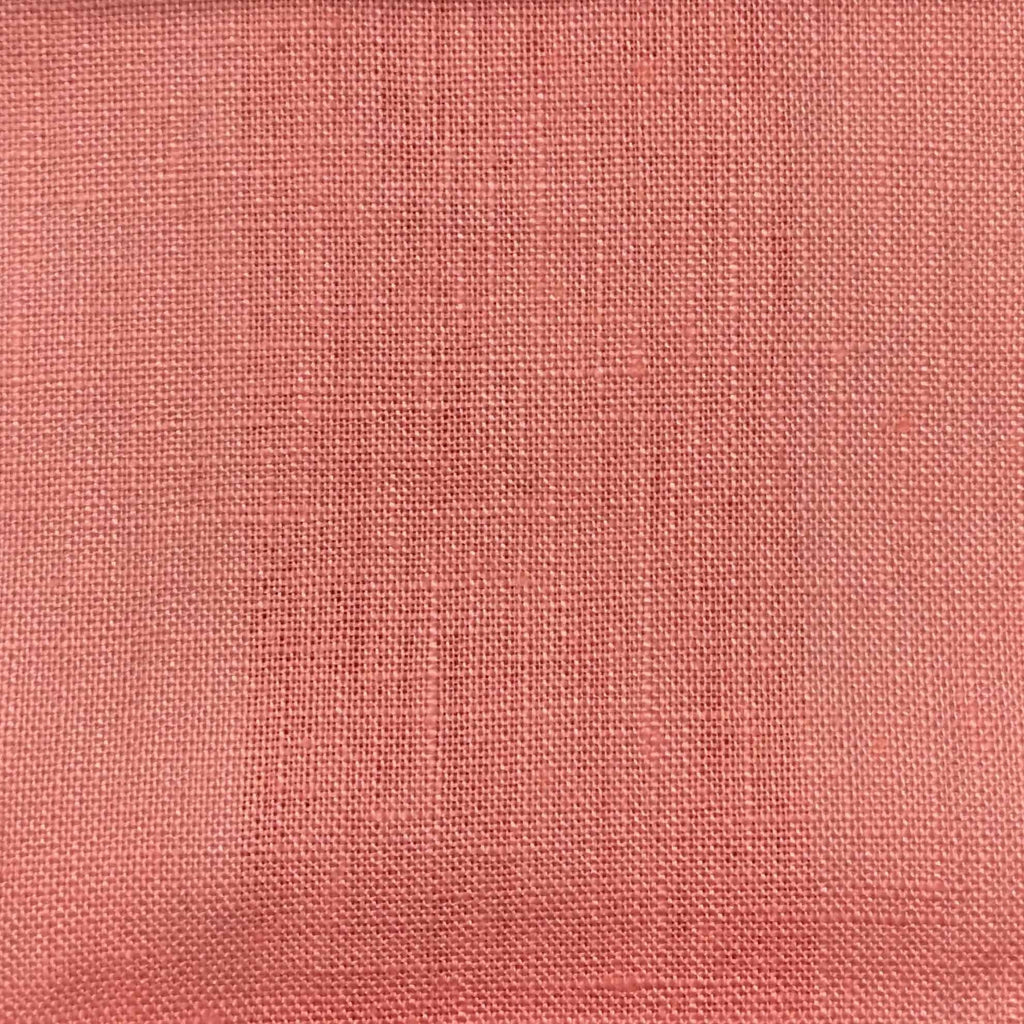 Brighton - 100% Linen Fabric Window Curtain & Drapery Fabric by the Yard - Available in 48 Colors - Rouge - Top Fabric - 9