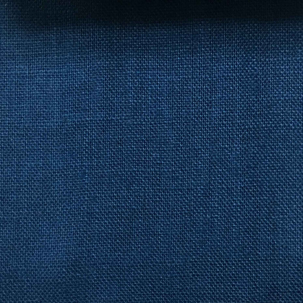 Brighton - 100% Linen Fabric Window Curtain & Drapery Fabric by the Yard - Available in 48 Colors - True Blue - Top Fabric - 31
