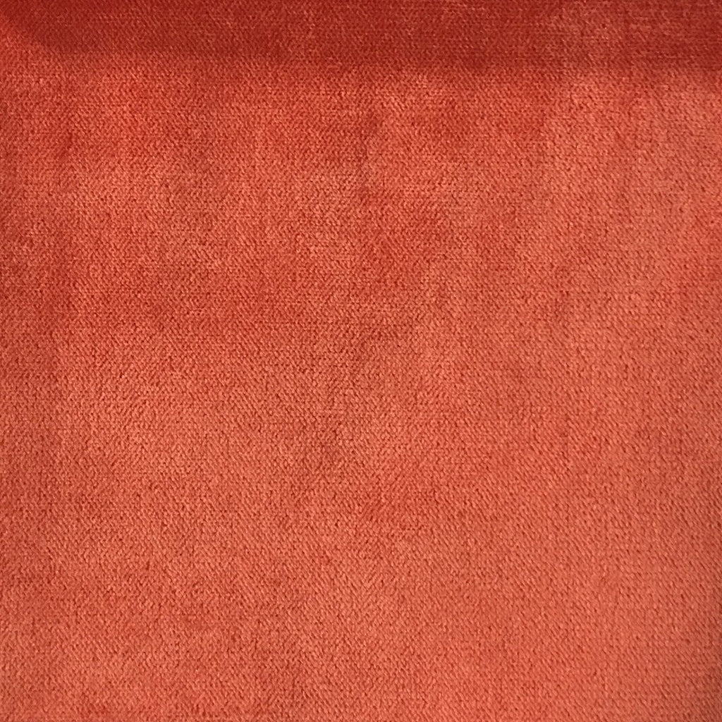 Byron - Premium Plush Sateen Velvet Upholstery Fabric by the Yard - Available in 49 Colors - Mango - Top Fabric - 26