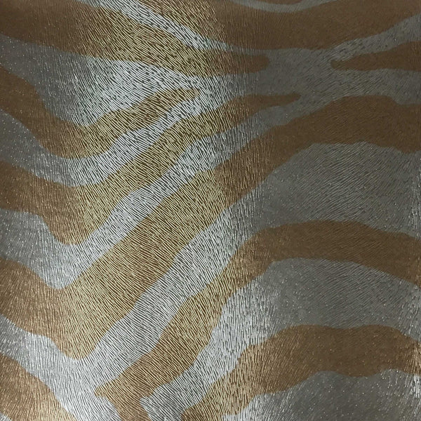 Chester - Zebra Print Vinyl Faux Leather Upholstery Fabric by the Yard - Available in 6 Colors - Charcoal - Top Fabric - 3