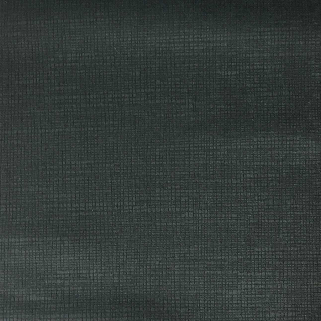 Creek - Textured Microfiber Velvet Upholstery Fabric by the Yard - Available in 20 Colors - Charcoal - Top Fabric - 1