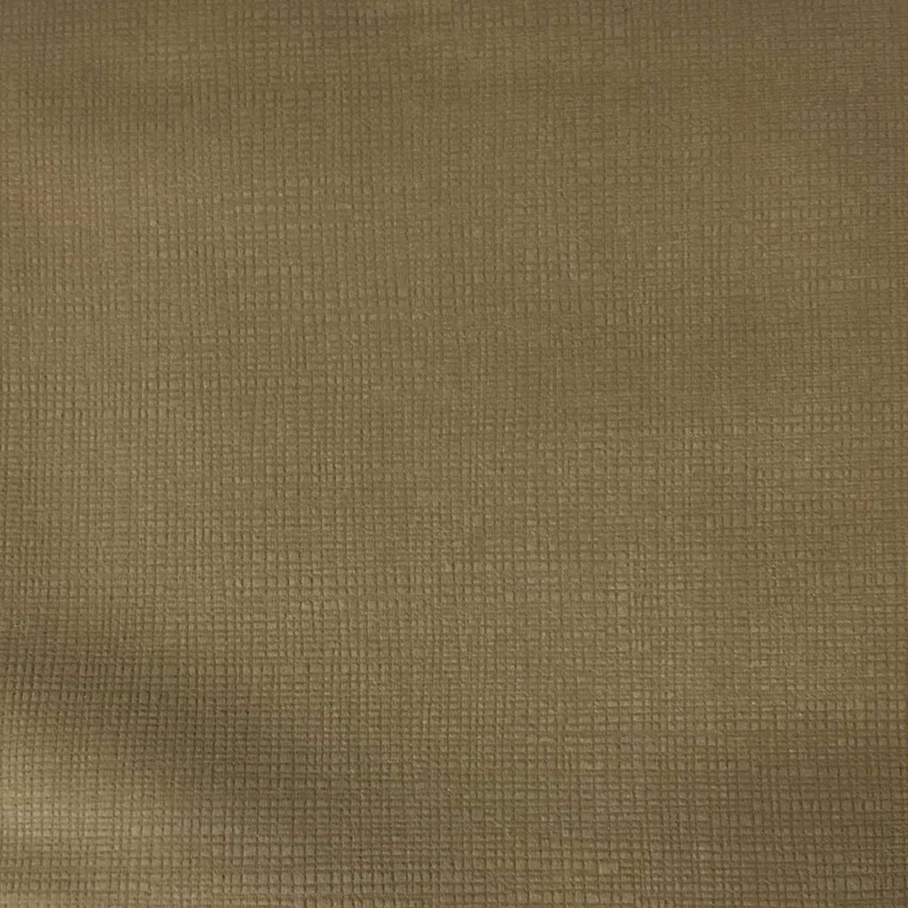 Creek - Textured Microfiber Velvet Upholstery Fabric by the Yard - Available in 20 Colors - Latte - Top Fabric - 15
