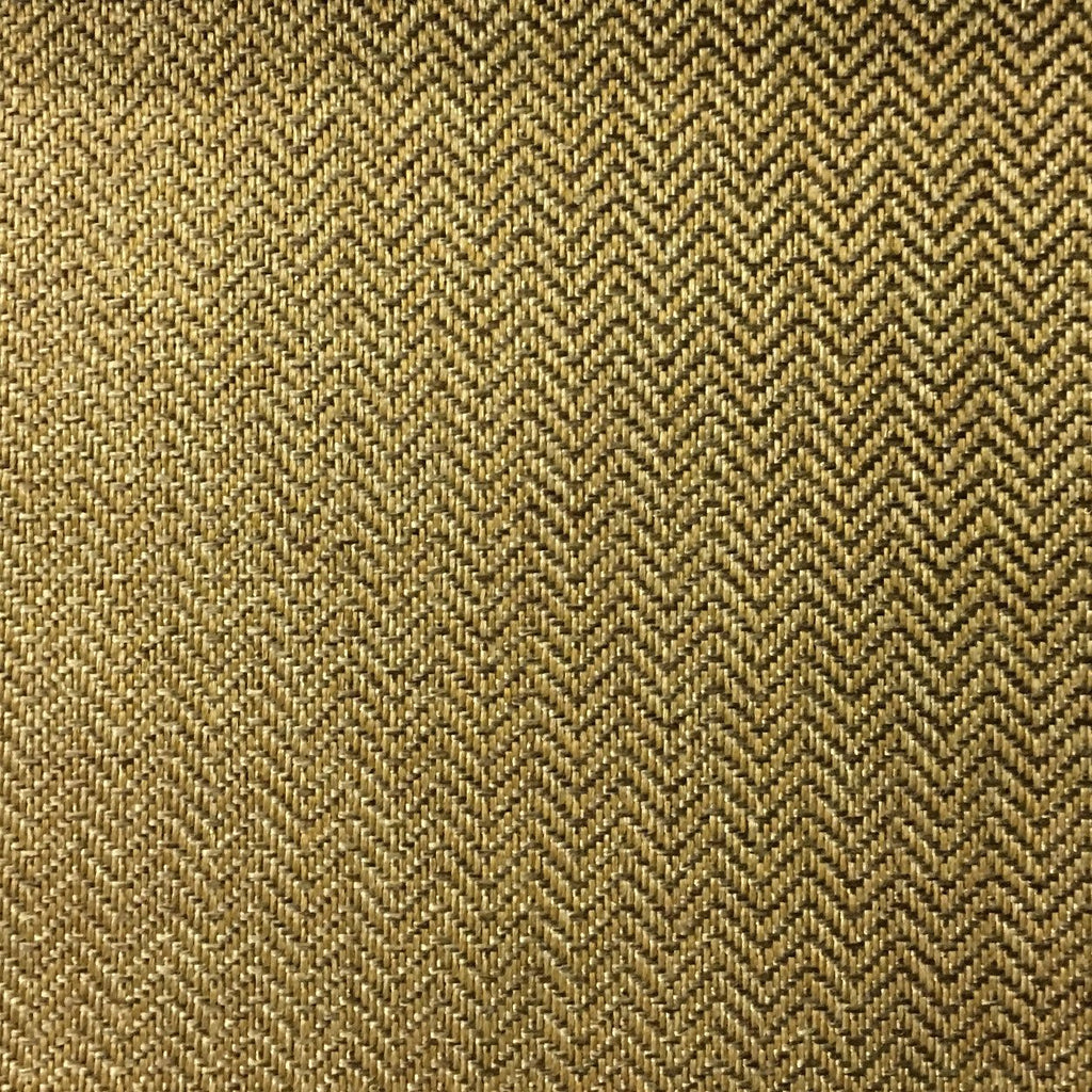 Devon - Chevron Pattern Multi-Purpose Woven Upholstery Fabric by the Yard - Available in 11 Colors - Golden - Top Fabric - 10