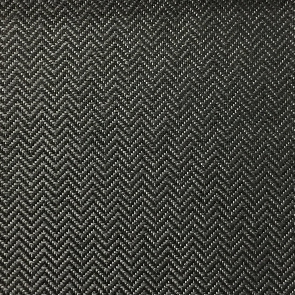 Devon - Chevron Pattern Multi-Purpose Woven Upholstery Fabric by the Yard - Available in 11 Colors - Zinc - Top Fabric - 3